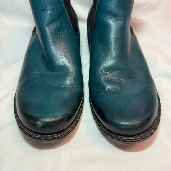 Remonte Teal Leather Ankle Boots - Picture 9 of 9